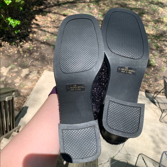 Fabulous 90’s Black Sparkle Platform Zip Boots - Picture 10 of 10